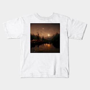 Moonlit forest #2 Kids T-Shirt